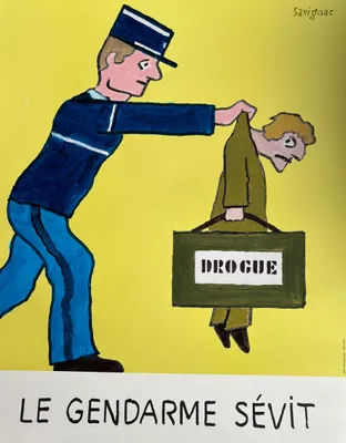 Zdjęcie produktu dla "Le Gendarme Sévit" - Raymond Savignac - 1995 - Plakat - 32x40,5 cm