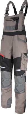 Produktbild von Khaki-schwarze Latzhose mit Stretcheinsätzen, "XL", CE, LAHTI