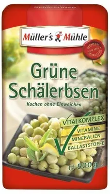 Image de Müller's Mühle Pois verts à écosser, paquet de 7 (7 x 500 g paquet)