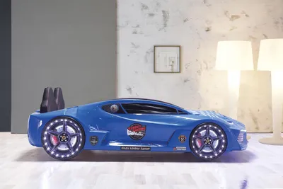 Produktbild von Autobett „Moon Full“ in Blau