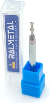 Produktbild von Vollhartmetall-Fräser 2,5 x 50 mm, 2 Schneiden, 55 HRC, TiSiN