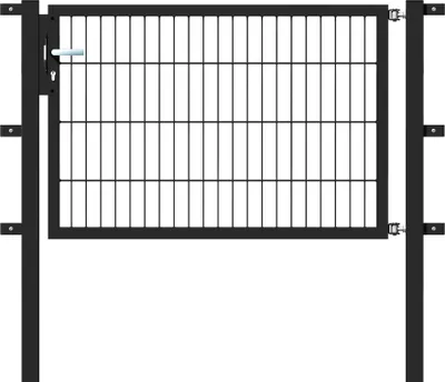 Produktbild von Alberts Einzeltor Flexo mit Zubehör, zum Einbetonieren, anthrazit, Breite 125 cm, Höhe 80 cm