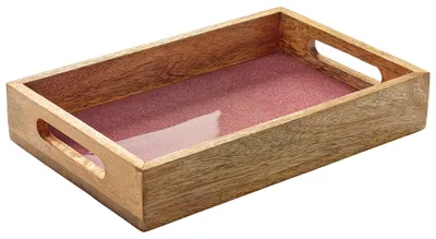 Image de Zassenhaus Tablett MINERAL ROSE, Mango, 30,5 x 20 x 5,5 cm