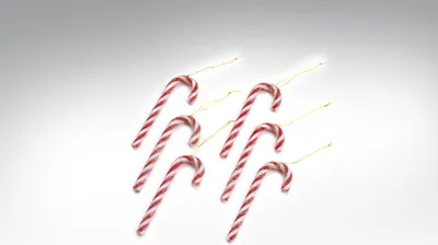 Produktbild von Zuckerstangen aus Kunststoff 12 cm