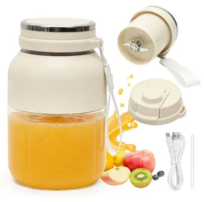 Tragbarer Mixer 1200 ml mit auslaufsicherem Deckel für Smoothies & Säfte