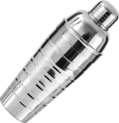 Immagine prodotto di Fackelmann cocktail shaker 750 ml, miscelatore per cocktail in acciaio inox, shaker per bevande miste con colino integrato (colore: argento)