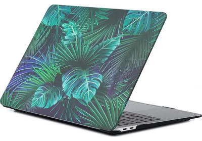 Produktbild von Mobigear Design Schutzhülle für MacBook Pro 15 Zoll (2016-2019), Hartschalenhülle, Modell A1707 / A1990, Design: Palm Leaves