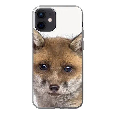 Produktbild von MuchoWow® Handyhülle Schutzhülle Hülle für iPhone 12 Fuchs - Tiere - Jungtier - Jungen - Mädchen - Kind Silikon Softcase Handy Hülle - Schutzhülle