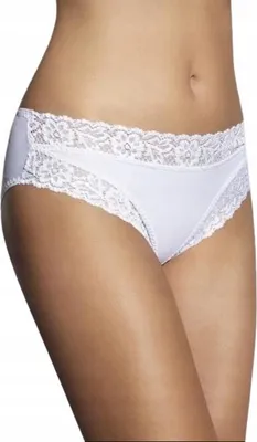 Zdjęcie produktu dla DAREX białe KORONKOWE KOMFORTOWE figi rozmiar XL
