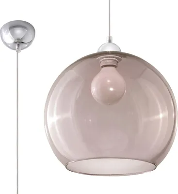 Produktbild von Hängeleuchte BALL graphit 1xE27 15W Stahl/Glas 120x30x30cm Sollux Lighting