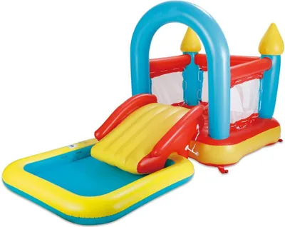 Produktbild von Summer Waves Hüpfspielcenter mit Planschbecken, aufblasbar