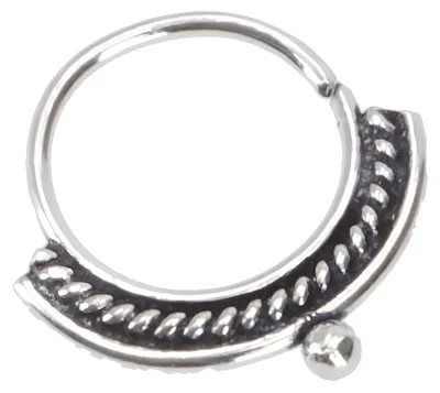 Produktbild von Creole, Septum Ring, Nasenring, Leicht Aufbiegbar Nasenpiercing, Mini Ohrring, Ohrpiercing - Modell 27, SterlingSilber, Nasenringe & Piercing aus Silber