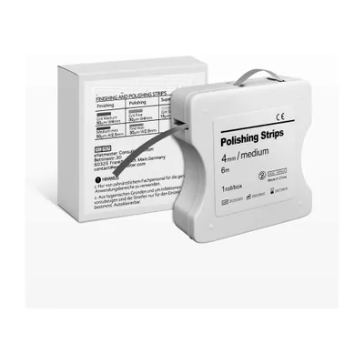 Produktbild von Zahn Schleifpapier, Dental Polierstreifen, Size Mittel - 50μm Größe der Körner - 4mm Breite - 6M/Rollen/Box,  Harz Zahn Polier Interdental Schleifwerkzeug (Rosa)