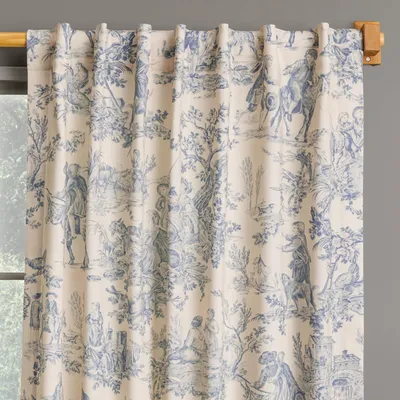 Baumwoll-Vorhang, Blau, 127 x 213 cm, 1 Paneel