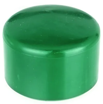 Obrázok produktu pre Plastové krytky, zelené, určené na okrúhle kovové stĺpy s priemerom 44 mm, 20 kusov, kryt na stĺpik