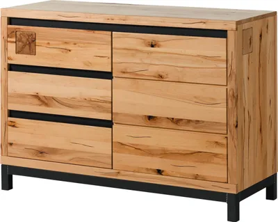 Produktbild von MASSIVMOEBEL24 Sideboard Kernbuche 120x45x85 natur geölt VILLANDERS #110