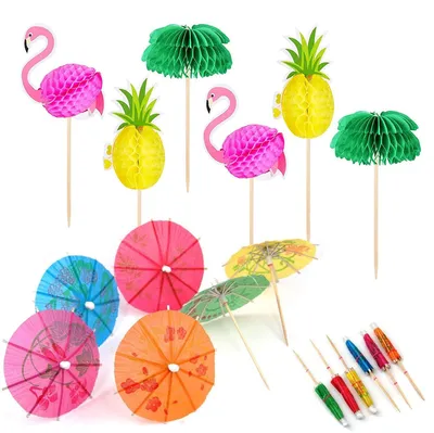 Productafbeelding van Cocktaildecoratie set met 70 stuks voor feestelijke dranken