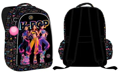 Productafbeelding van K-pop pompon sleutelhanger voor rugzak, met metalen pen, 43 cm