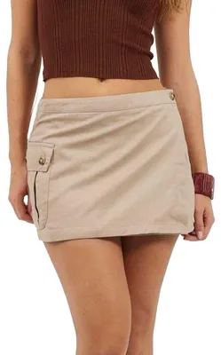 Productafbeelding van Brave Soul - Minirok voor dames, model GT30404 (maat 36 EU) (beige)