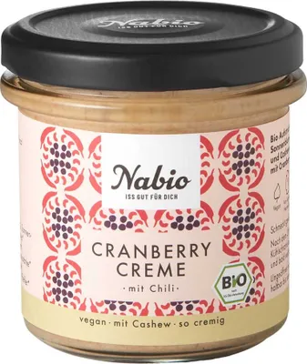 Image de Crème à tartiner aux noix de cajou - Cranberry 135g