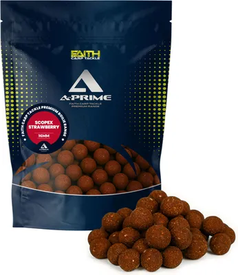 Productafbeelding van Faith Carp Tackle A-Prime Boilie - 5kg - 20mm - Strawberry/Scopex