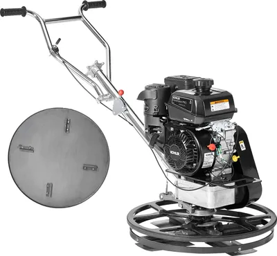 Produktbild von VEVOR Elektrokelle, handgeführte 24-Zoll-Zementkelle mit Kellenscheibe, 6 PS luftbetriebene Flächenkelle für glatte Betonoberflächen, Betonzementkelle für schwere gewerbliche Estriche, Orange