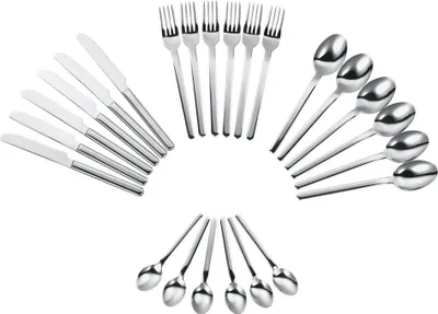 Produktbild von Esmeyer 24-tlg. Besteck BETTINA aus Edelstahl 18/10, hochglanz-poliert. Materialstärke 2.5 / 2.2mm, 250-029