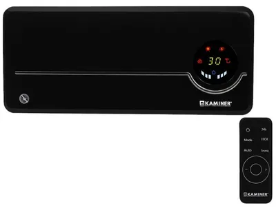 Produktbild von Kaminer 26388 Wand-Heizlüfter Airo mit WLAN, 2000 W, schwarz