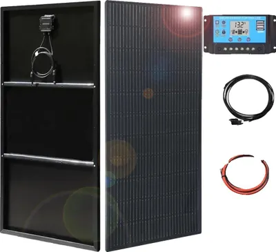 Produktbild von Solarpanel, monokristallin, leichtes Design, 300w 2Stück 150w Kit