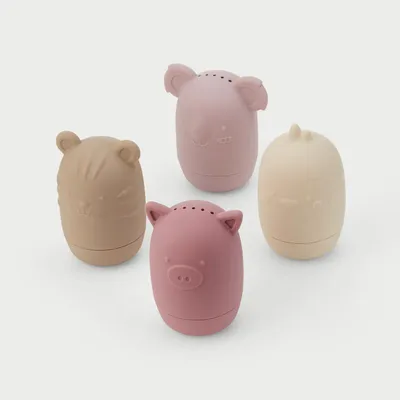 Immagine prodotto di TickiT SiliSoft animali sensoriali da bagno - set di 4 colori della terra