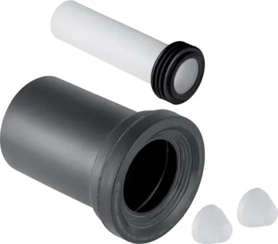 Image de Garniture de raccordement Geberit pour WC mural d90 mm, L18,5 cm, 1 pièce.