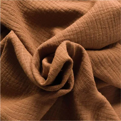 Produktbild von Musselin Baumwoll-Leinen Jacquard Wellenmuster Zuschnitt ab 1m x 140cm