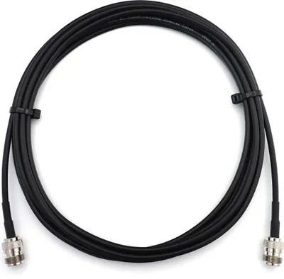 Immagine prodotto di N femmina a N femmina RG58 cavo coassiale 3m - estensione cavo antenna a bassa perdita 50ohm - per antenna WiFi RF GSM LTE 4G 5G 6G amplificatore di segnale router Lora Ham CB radio