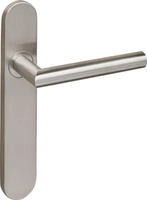 Immagine prodotto di Lavuzo Mantova maniglie per porte in acciaio inox con piastra arrotondata - per set