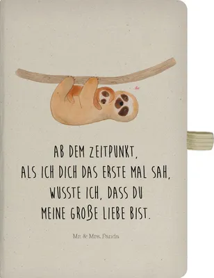 Produktbild von Mr. & Mrs. Panda Notizbuch A5 Faultier Kind - Transparent - Geschenk, Tagebuch, glücklich, Kladde, Mama, Mutter, Journal, Skizzenbuch, Baby, Reisetagebuch, Kinder, Liebe