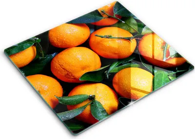 Produktbild von Abdeckung Glas - Küchenabdeckung - 60x52 cm - Abdeckplatte -Orangenfrucht
