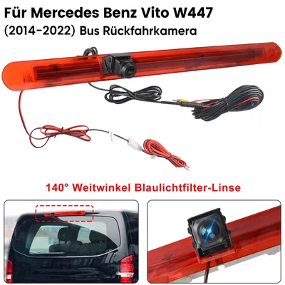 Image de Caméra de recul AHD720P avec 3e feu stop pour Mercedes Vito W447 Tourer (hayon) à partir de 2016