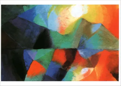 Produktbild von Kunstkarte August Macke "Farbkomposition"
