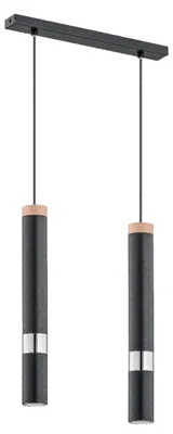 Productafbeelding van Hanglamp PARNA, zwart, 2xG9x10W, metaal, afmetingen: 90x40x5,5 cm, IP20, merk: Alfa