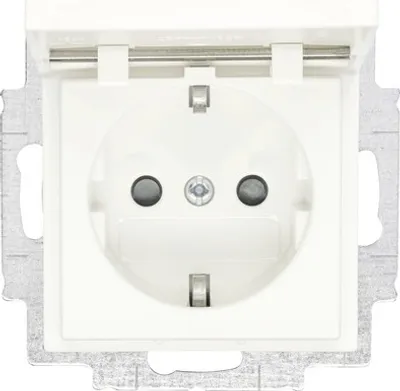 Produktbild von Busch-Jaeger 20 EUKNB-914, Typ F, 2P+E, Weiß, 250 V, 16 A, 51 mm