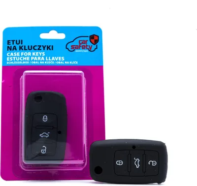 Zdjęcie produktu dla Silikonowa osłona kluczyka BLACK do VW Seat Skoda