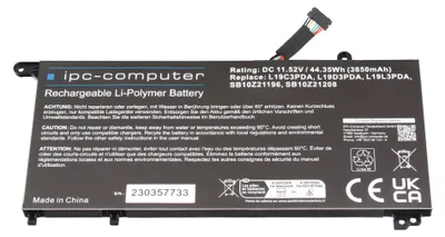 Produktbild von SB10Z21208 Akku 44,35Wh für Lenovo