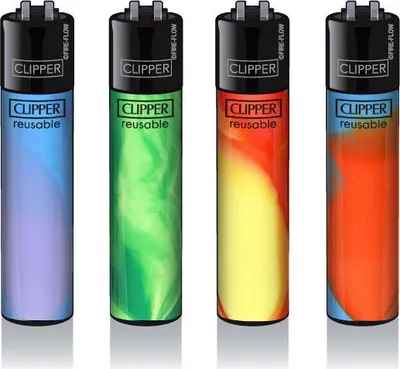 Produktbild von Clipper Micro Feuerzeuge 4er Set: Nebula Mix 2