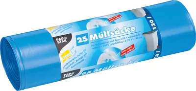 Immagine prodotto di PAPSTAR 12132 PAPSTAR Sacchi per rifiuti LDPE, 120 litri, blu