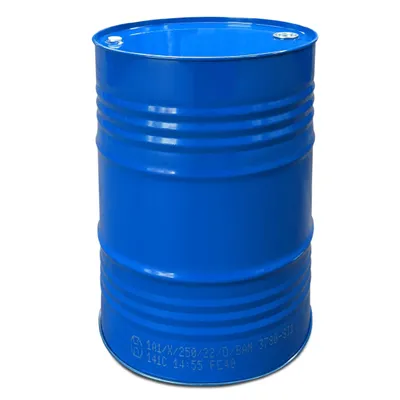 Produktbild von 216 Liter Stahlfass Metallfass Spundfass Stahlbehälter | Blau | UN-Zulassung |  DE | Lagerung Transport Aufbewahrung | Industriequalität