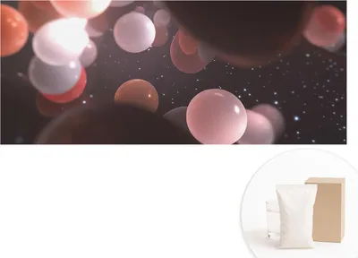 Produktbild von Fototapete - Wandbilder für Wohnzimmer - 208x146 cm - Dekorative Wandfolie - Modernes Design für Wanddekoration - Tapeten für Innenräume - Weltraumkugeln