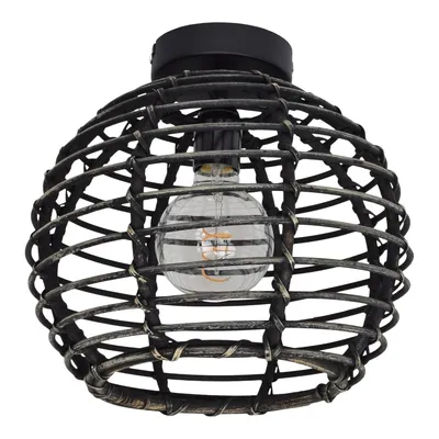 Image de Urban Interiors - Plafonnier - Bambou noir - Ø30