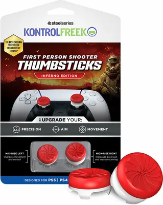Produktbild von Steelseries KontrolFreek FPS Inferno Joystick Griffe PS4 PS5 Rot