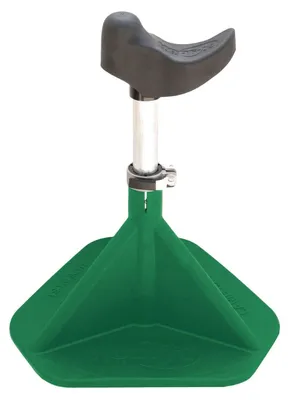 Imagen del producto de Soporte para monturas de caballos con arnés de sujeción verde