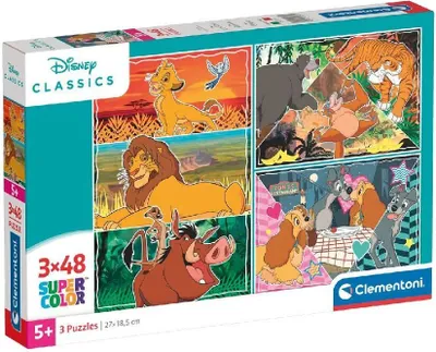 Immagine prodotto di Clementoni Superlcolor Puzzle Disney 3X48 Pezzi